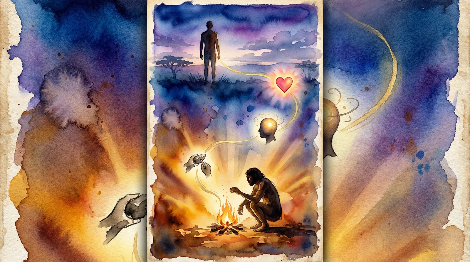 Montessori Material Kommen des Menschen – Steinzeit und Werkzeuggebrauch für Grundschule