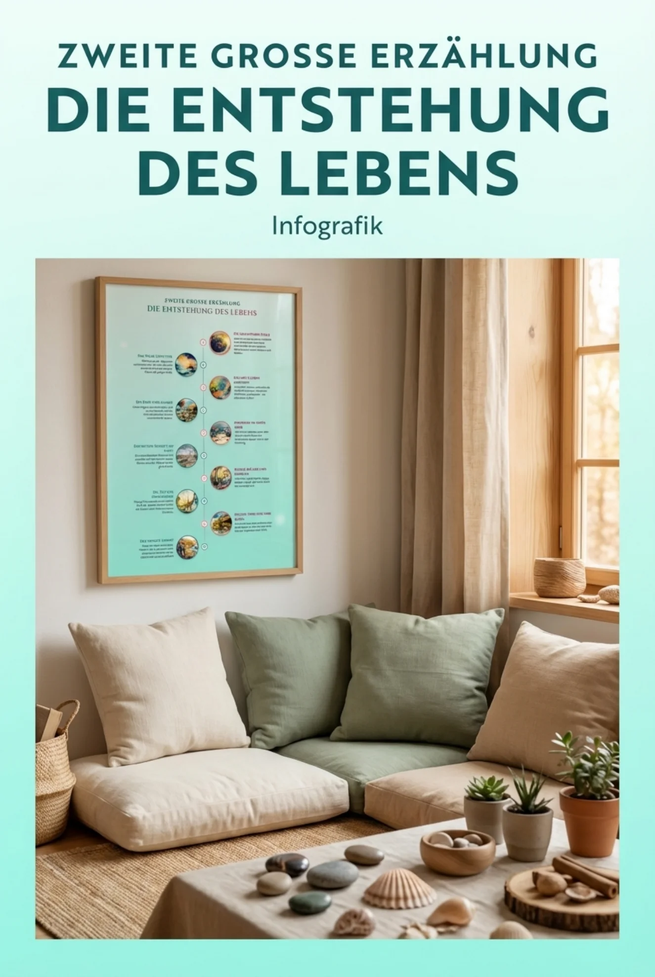 Zweite Große Erzählung: Die Entstehung des Lebens - Infografik